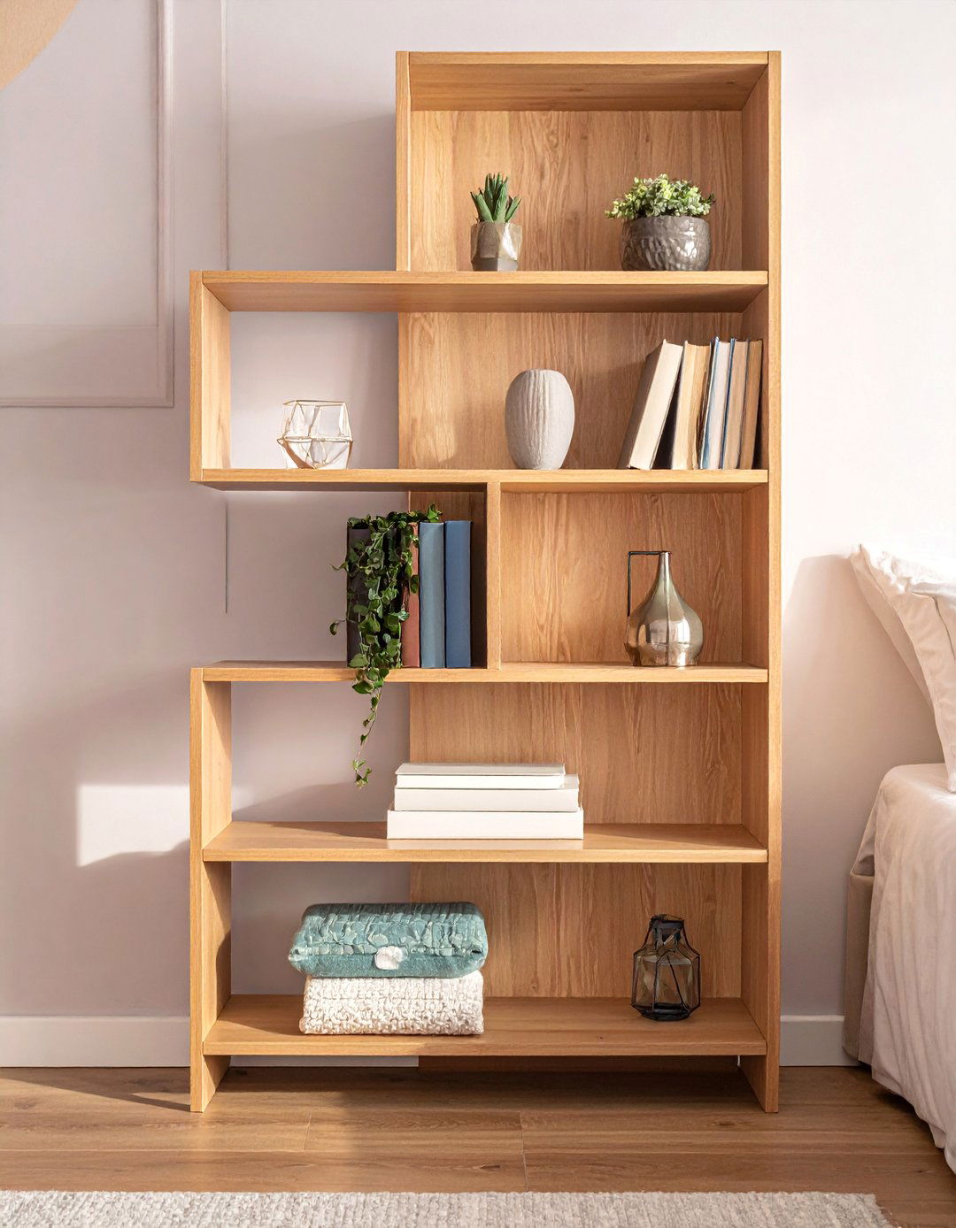 Open Shelf Nightstand Display - 20 Nightstand Ideas to Enhance Your Bedroom Decor