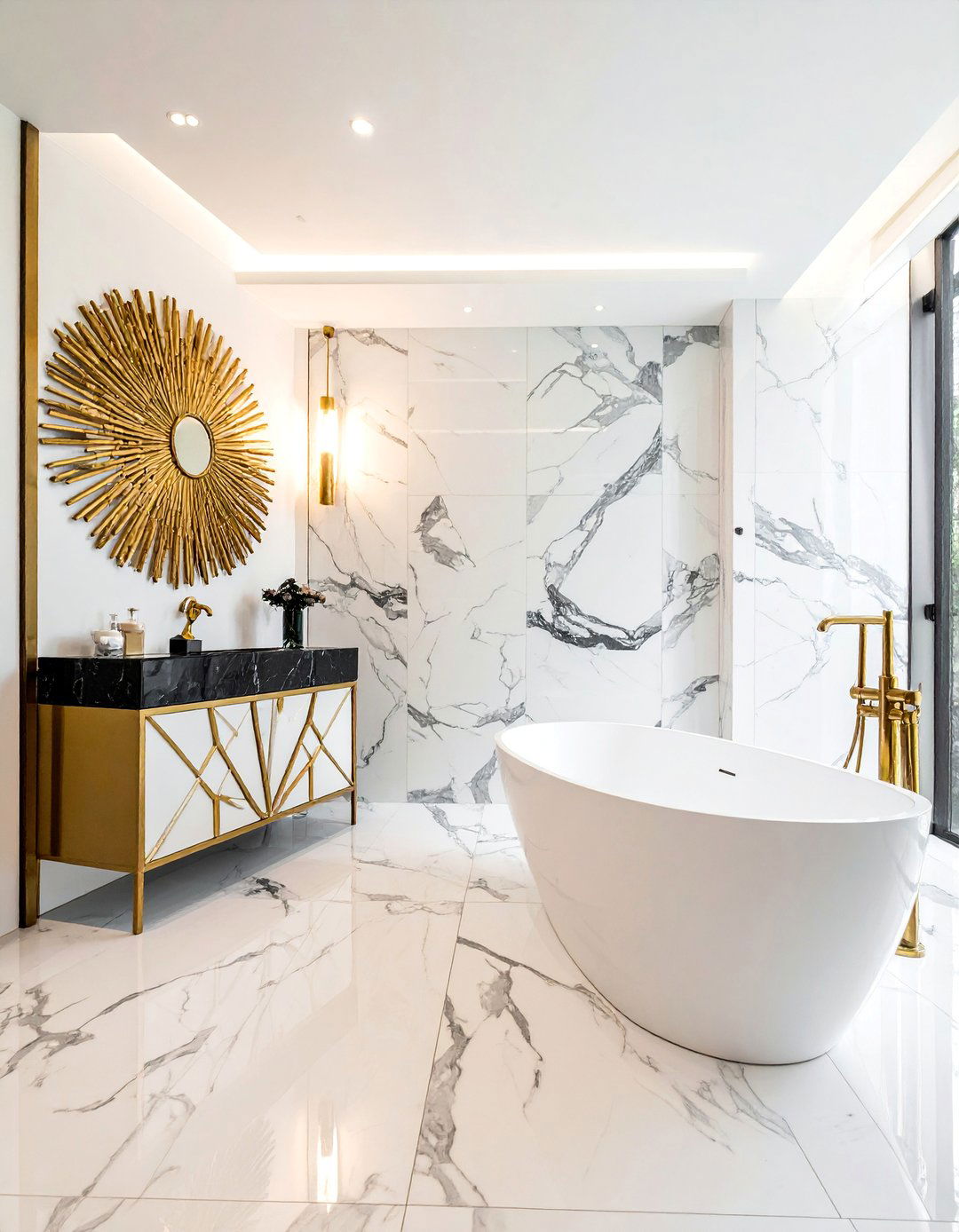 Opulent Marble Bathrooms - 30 Art Deco Interior Design Ideas for a Glamorous Home