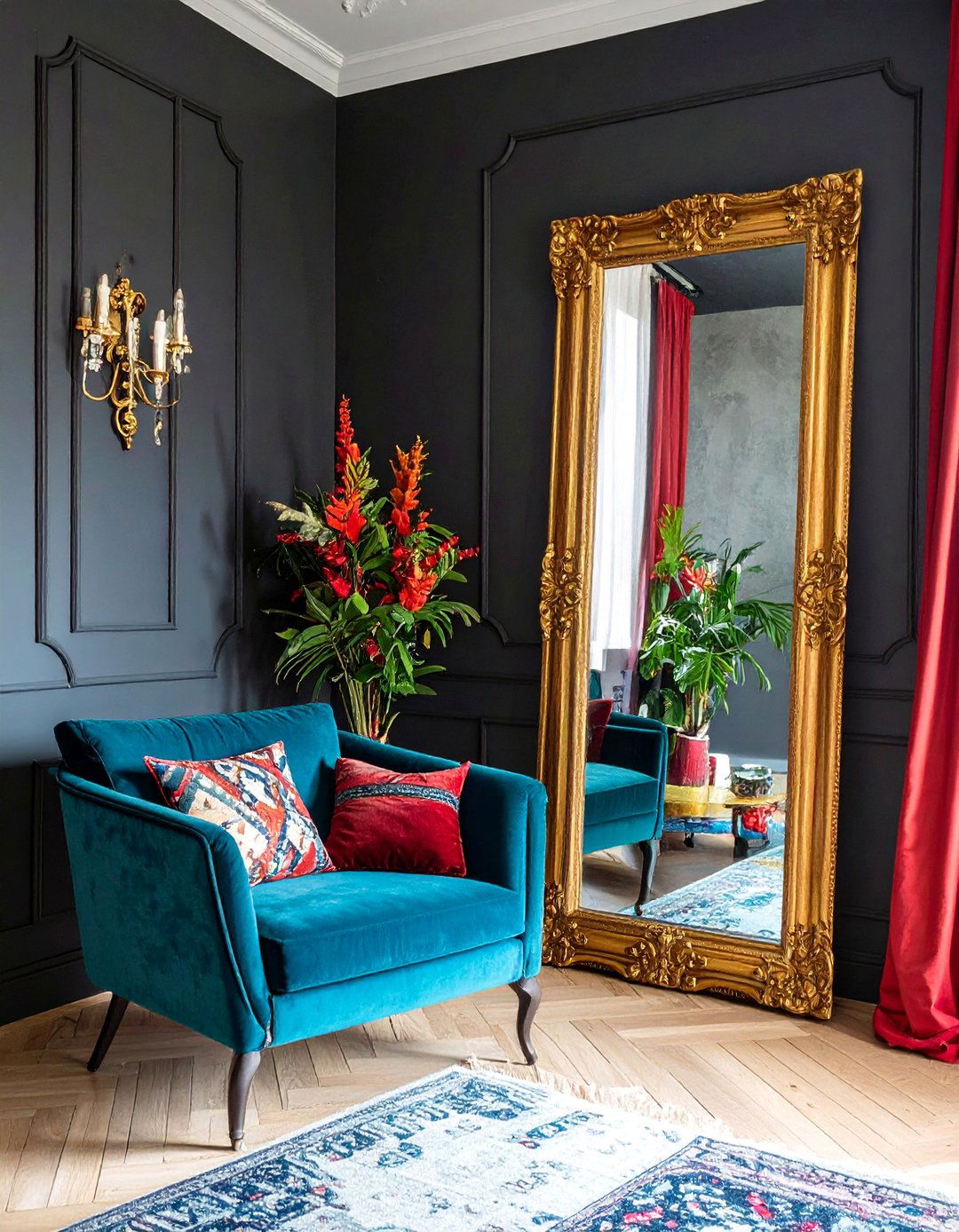 Ornate and Oversized Gilded Mirrors - 30 Bohemian Maximalist Decor Ideas for a Bold Look