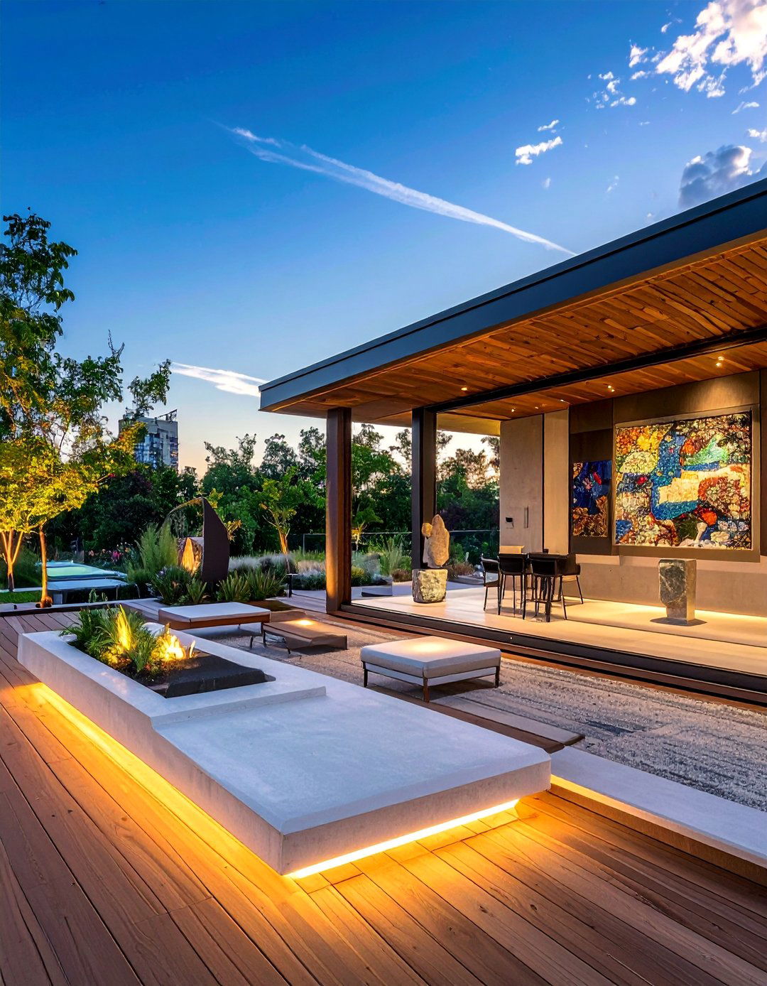 Outdoor Art Gallery - 30 Large Deck Ideas for Outdoor Entertaining and Relaxation