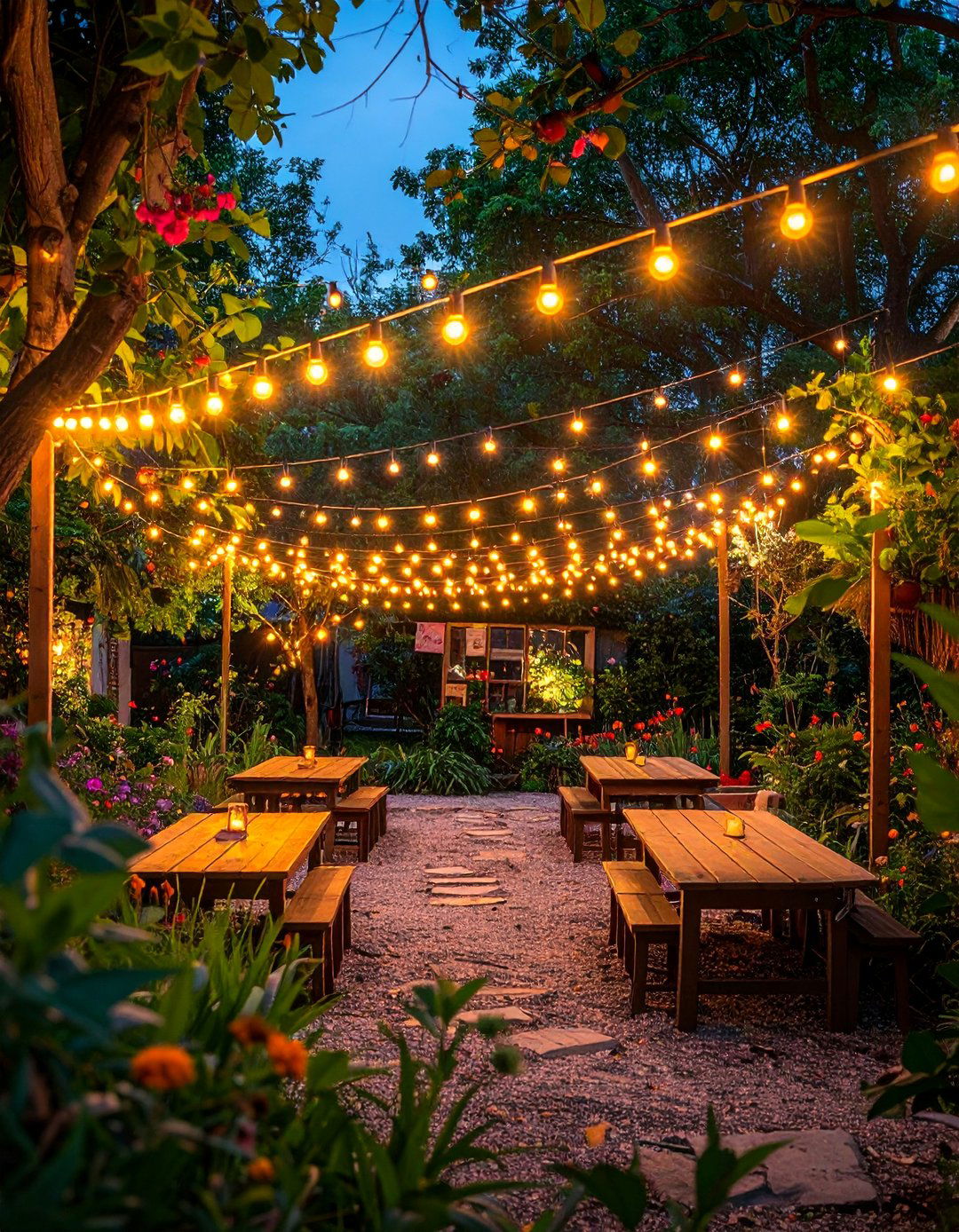 Outdoor Classroom Environment - 40 Patio String Light Ideas to Illuminate Your Nights