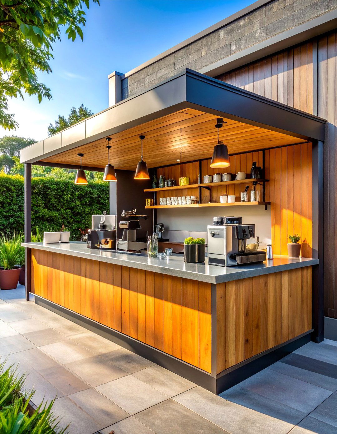 Outdoor Coffee Bar - 40 Coffee Bar Ideas to Elevate Your Home Brewing Station