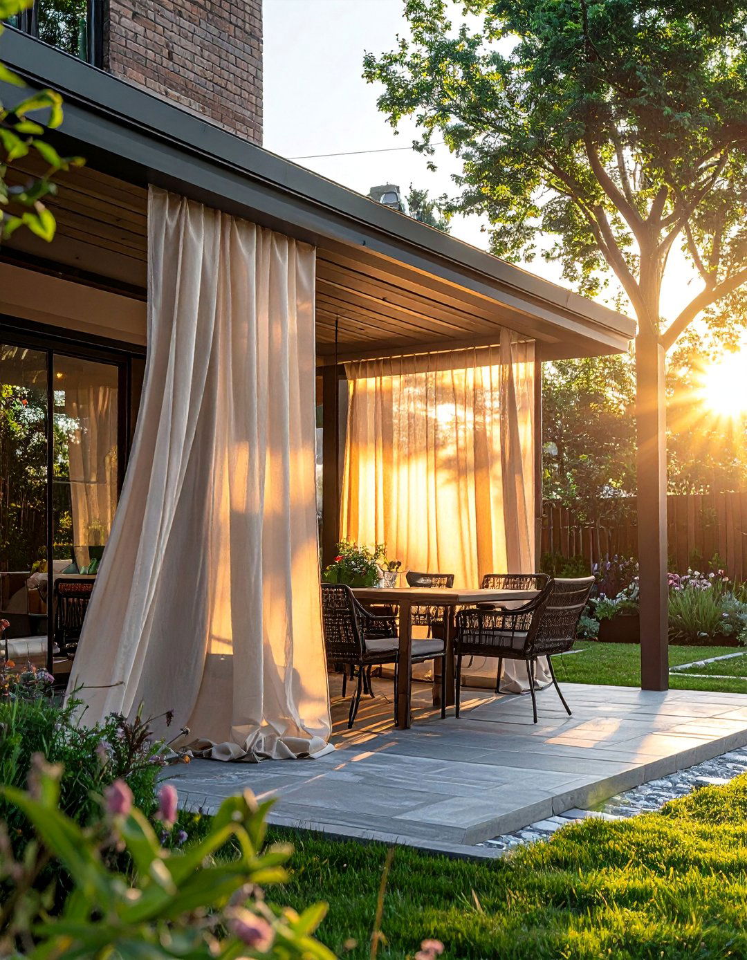 Outdoor Curtain Privacy Screen Systems - 30 Outdoor Privacy Screen Ideas for Your Backyard