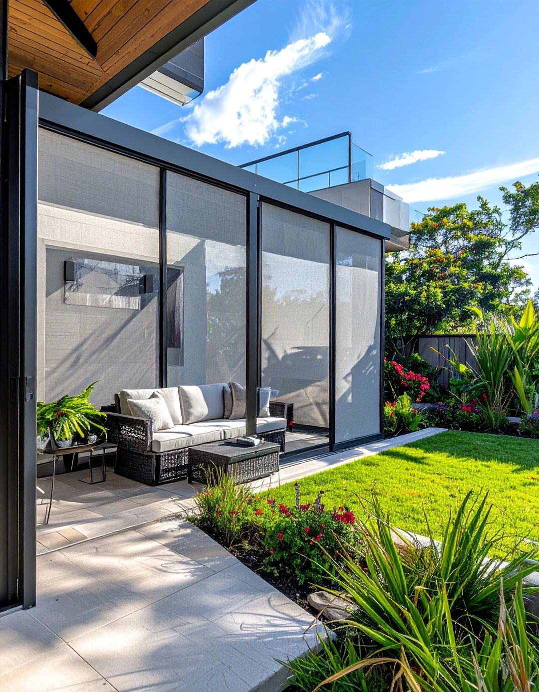 Outdoor Fabric Panel Privacy Systems - 30 Outdoor Privacy Screen Ideas for Your Backyard