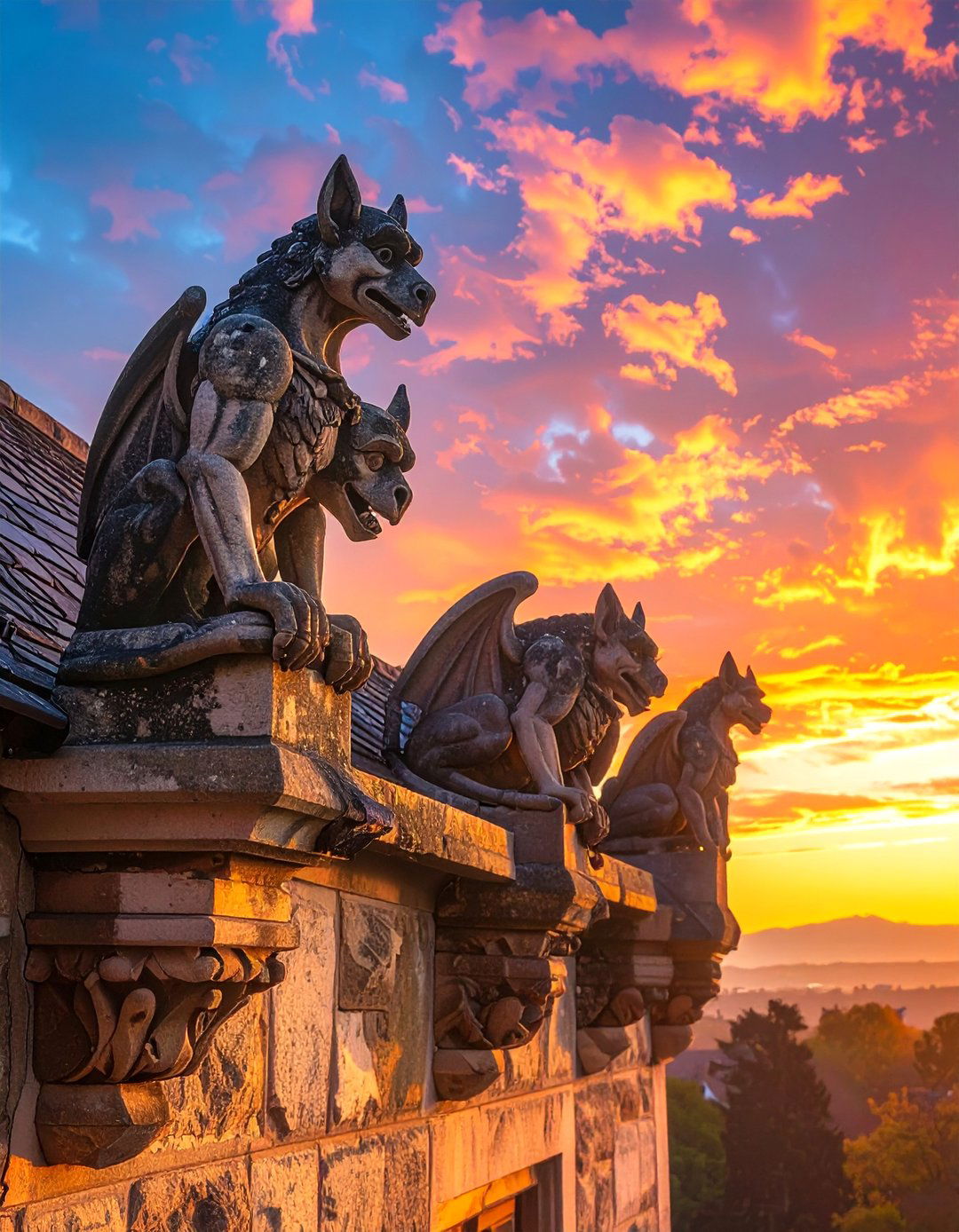 Outdoor Gargoyles and Grotesques - 25 Gothic Castle Ideas for a Dramatic and Unique Home