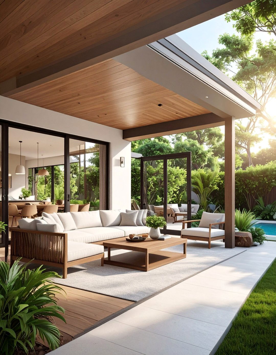 Outdoor Living Connection - 30 Bungalow Interior Design Ideas to Inspire You
