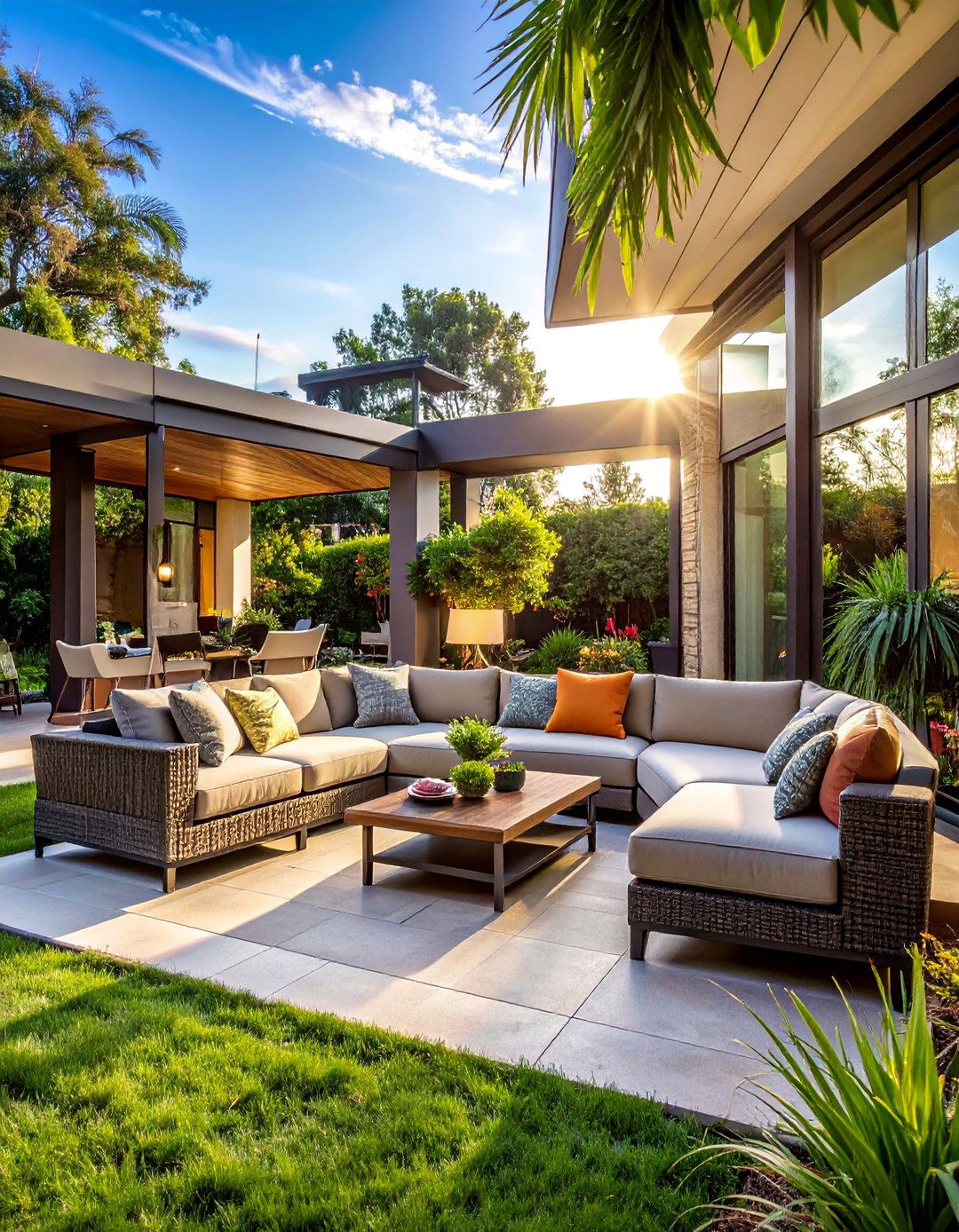 Outdoor Sectional Lounges - 25 Patio Furniture Ideas for Stylish Outdoor Living