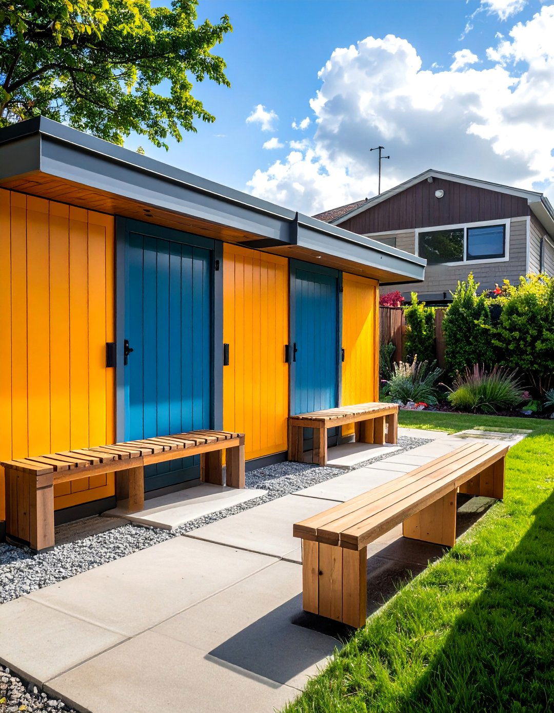 Outdoor Storage Solution Integration - 40 Backyard Ideas to Transform Your Outdoor Space