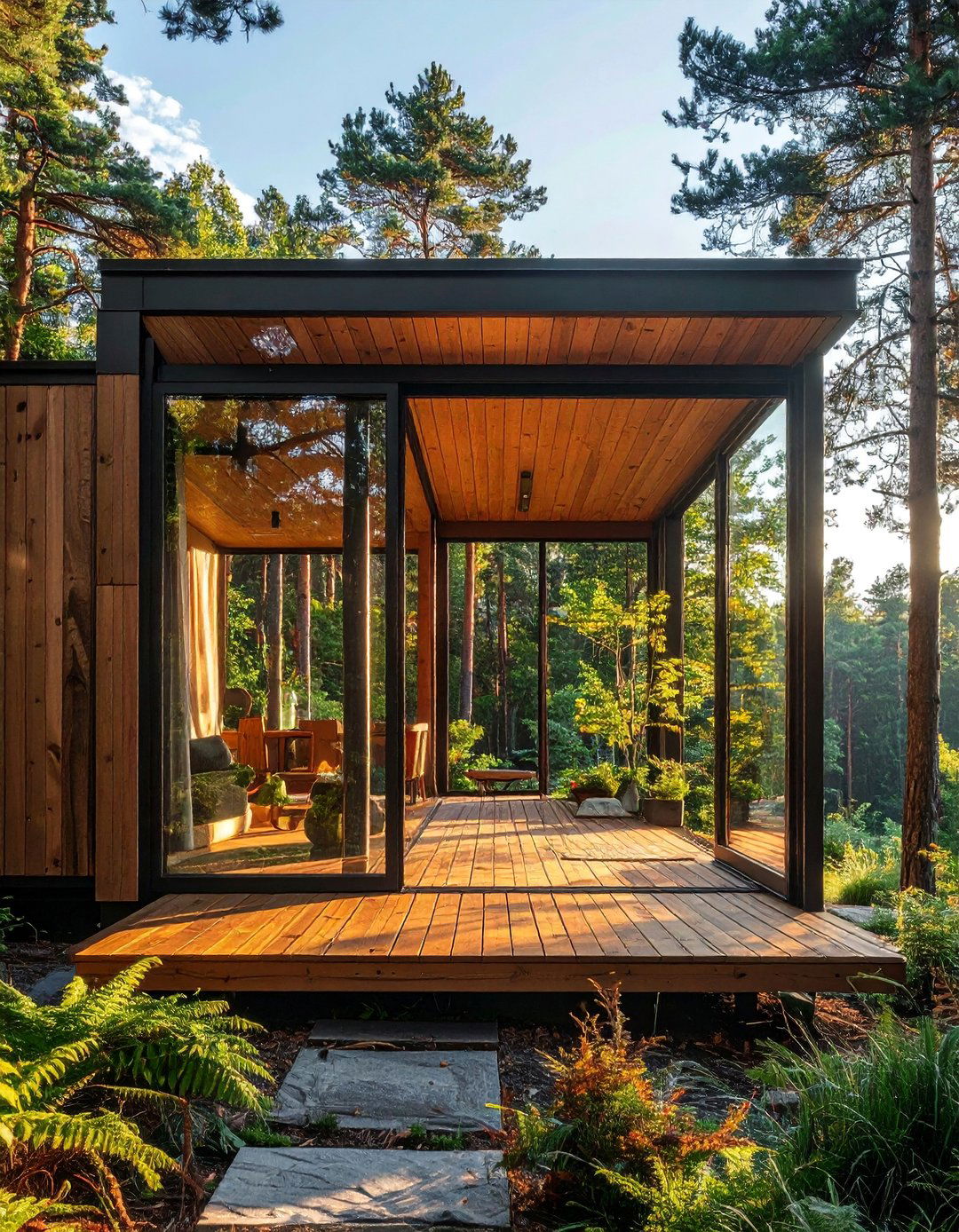 Outhouse with a Fully Retractable Wall - 20 Luxury Outhouse Ideas for a Unique Design