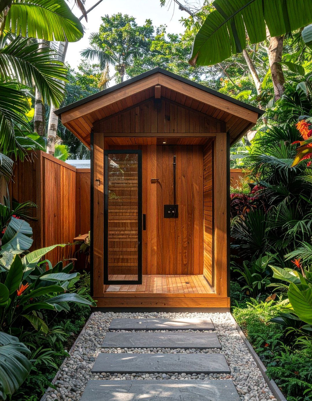 Outhouse with an Outdoor Shower - 20 Luxury Outhouse Ideas for a Unique Design