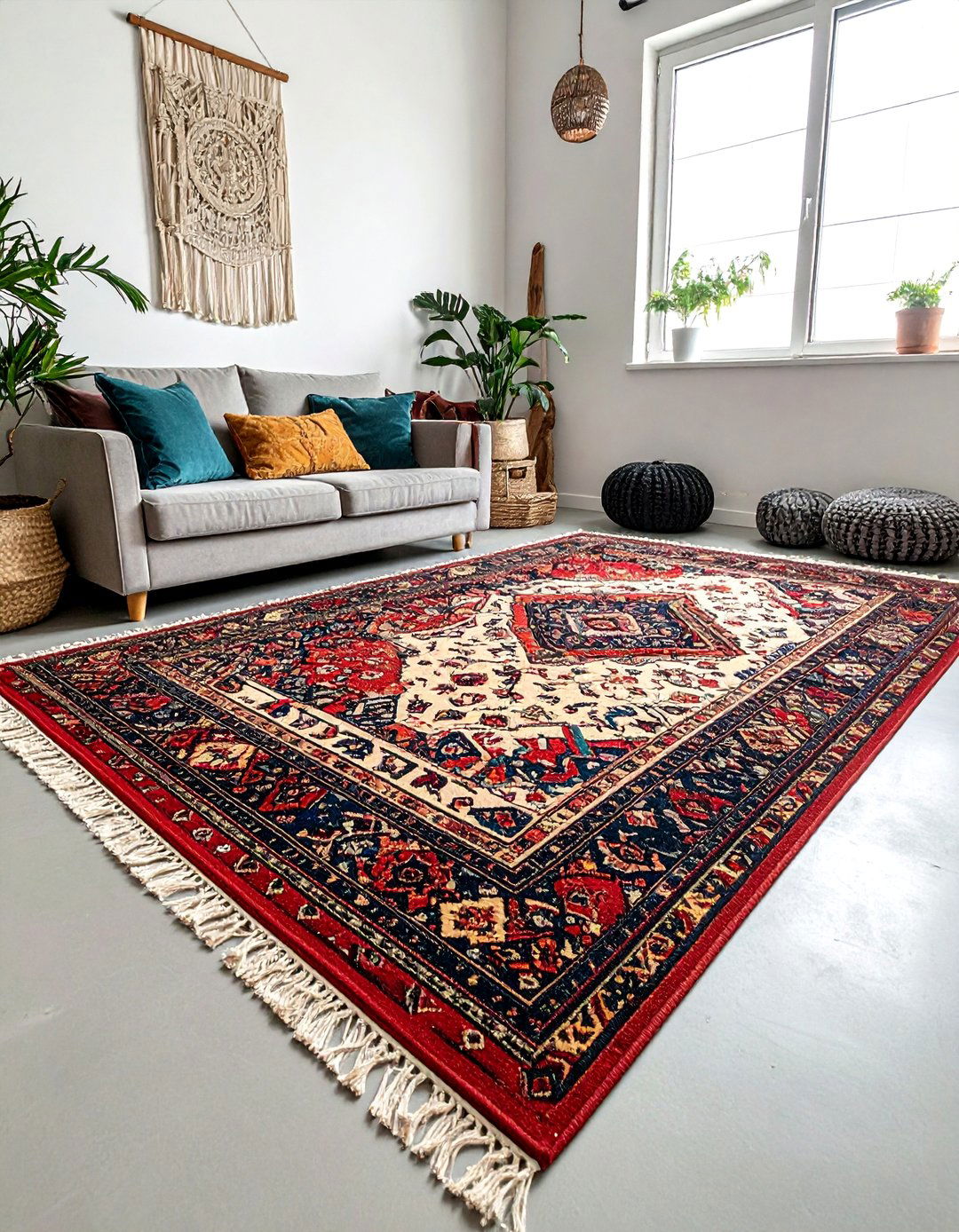 Overlapping and Layered Area Rugs - 30 Bohemian Maximalist Decor Ideas for a Bold Look