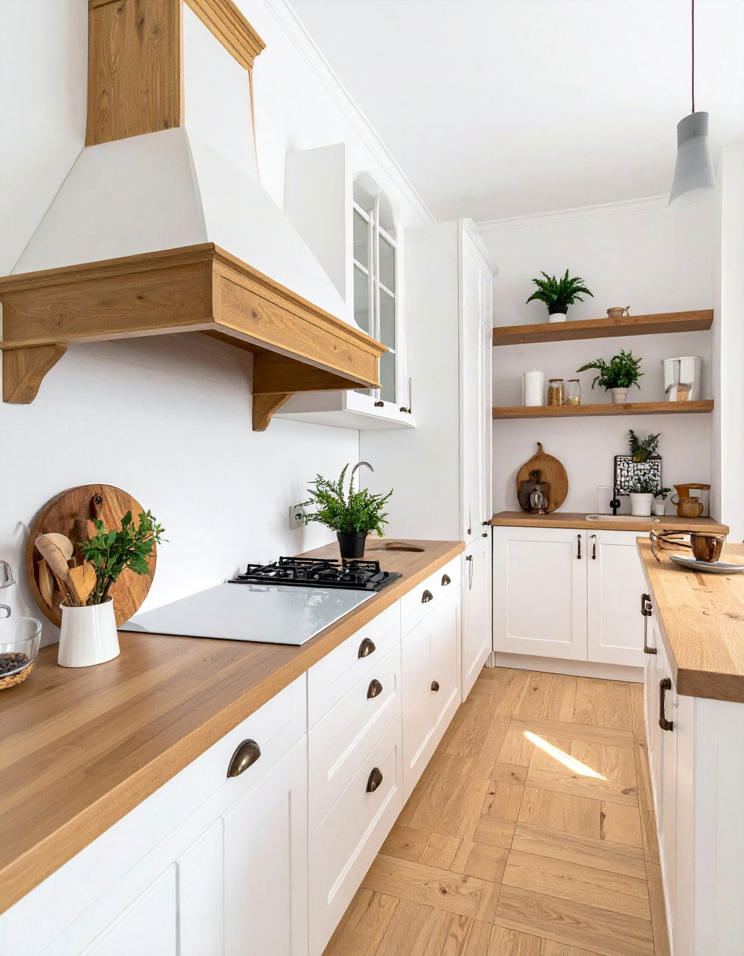 Painted Cabinets with Natural Wood Accents - 40 Painted Kitchen Cabinet Ideas to Refresh Your Space