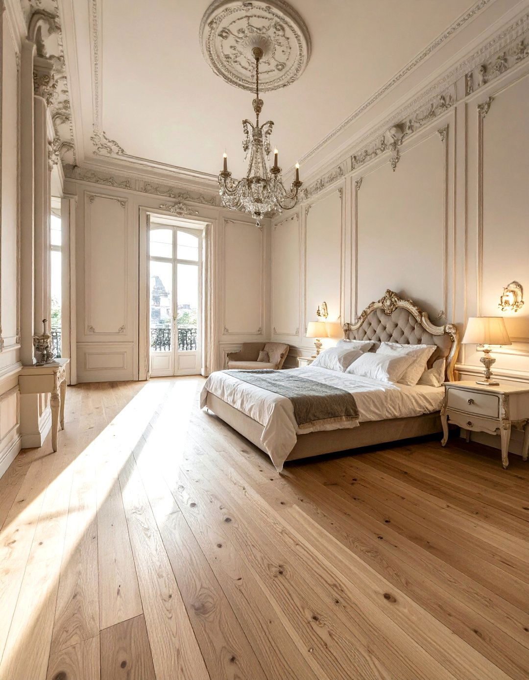 Parquet de Versailles Flooring - 25 French Bedroom Decor Ideas for Elegant Spaces