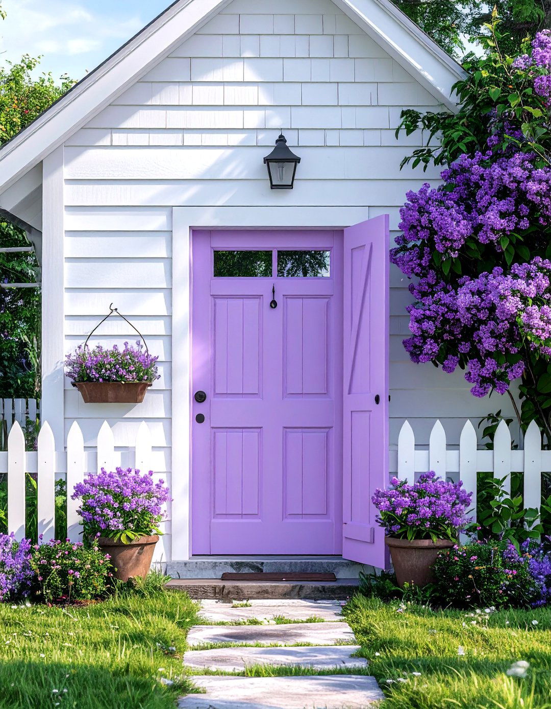 Pastel Purple Dutch Door - 20 Purple Front Door Ideas for a Bold Entrance