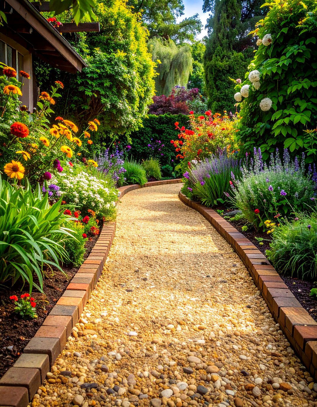 Pea Gravel Garden Paths - 40 Backyard Walkway Ideas for a Beautiful Garden