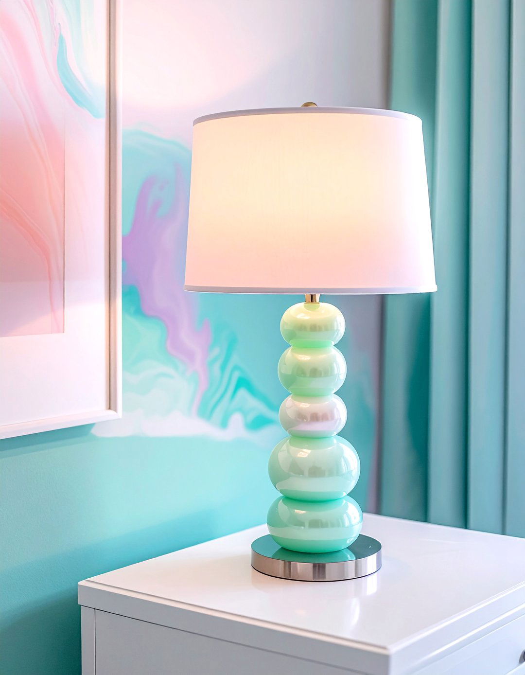 Pearl Inspired Lamp Fixtures - 20 Mermaid Room Ideas for a Magical Space