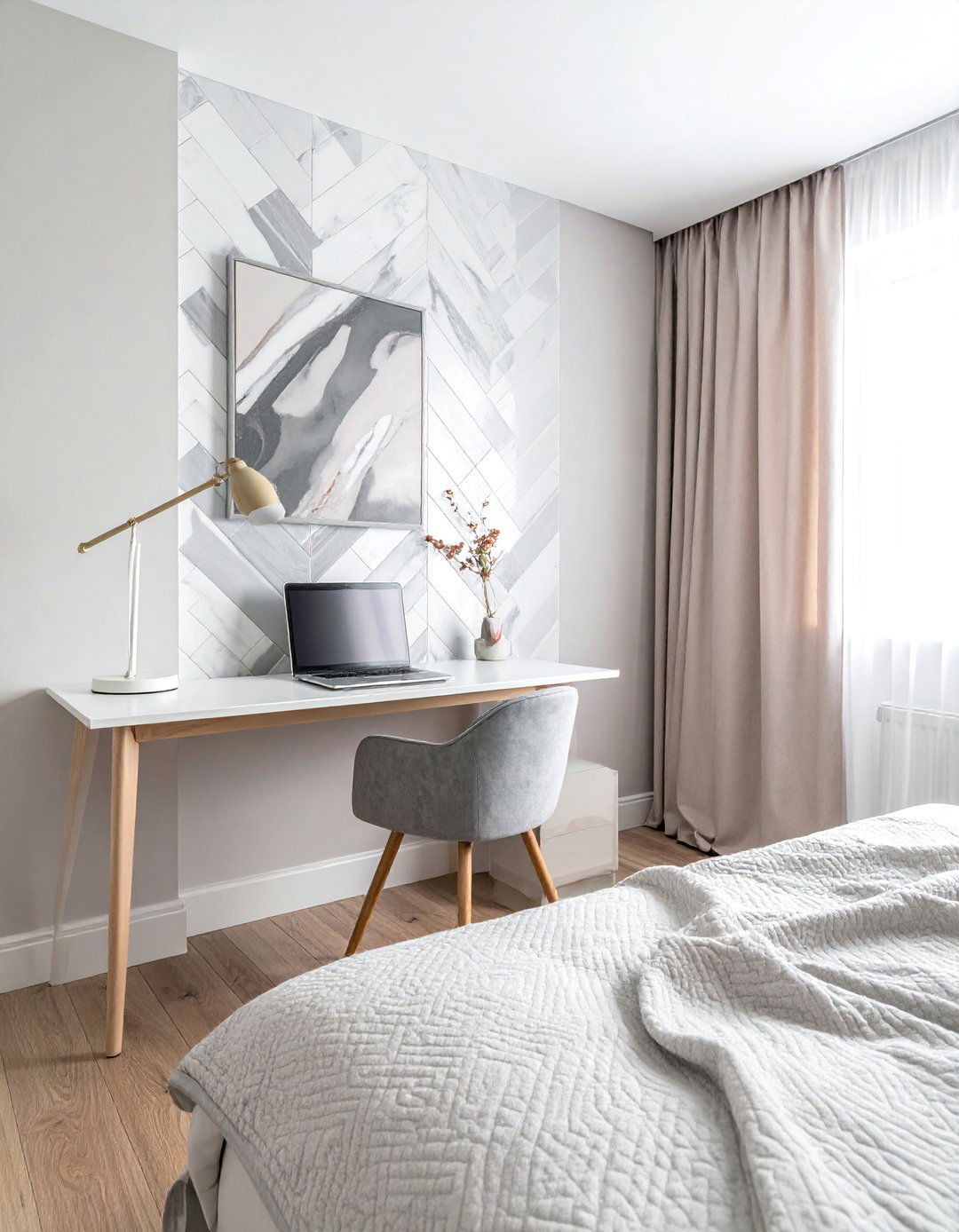 Peel and Stick Backsplash for a Desk Nook - 40 Teenage Girl Bedroom Ideas for a Stylish and Personal Space