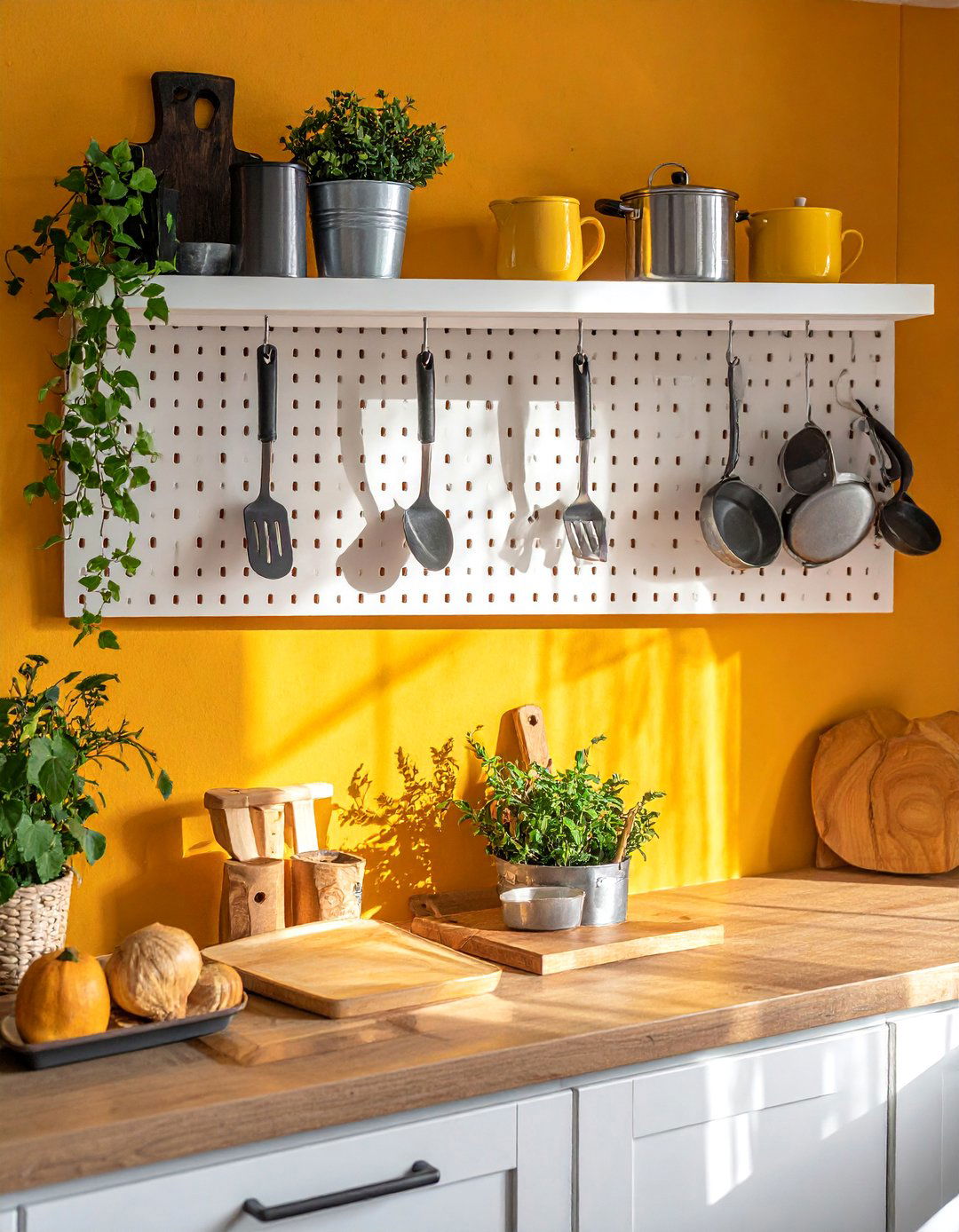 Pegboard Organization - 40 Kitchen Organization Ideas to Maximize Your Space