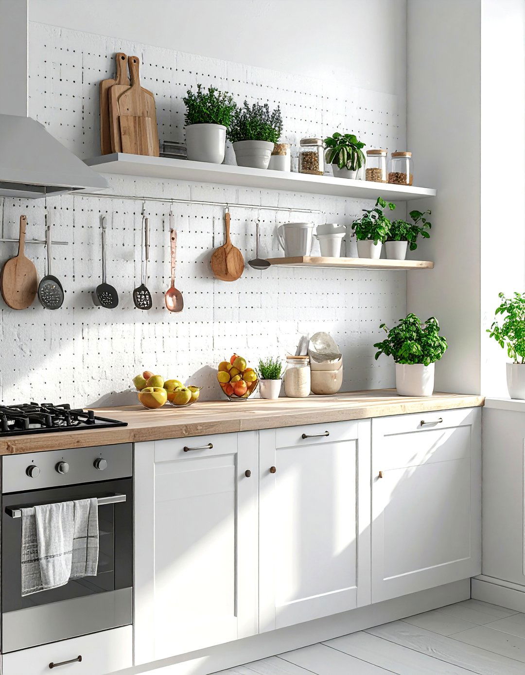 Pegboard Wall Organization - 30 Small Apartment Storage Ideas for Every Room