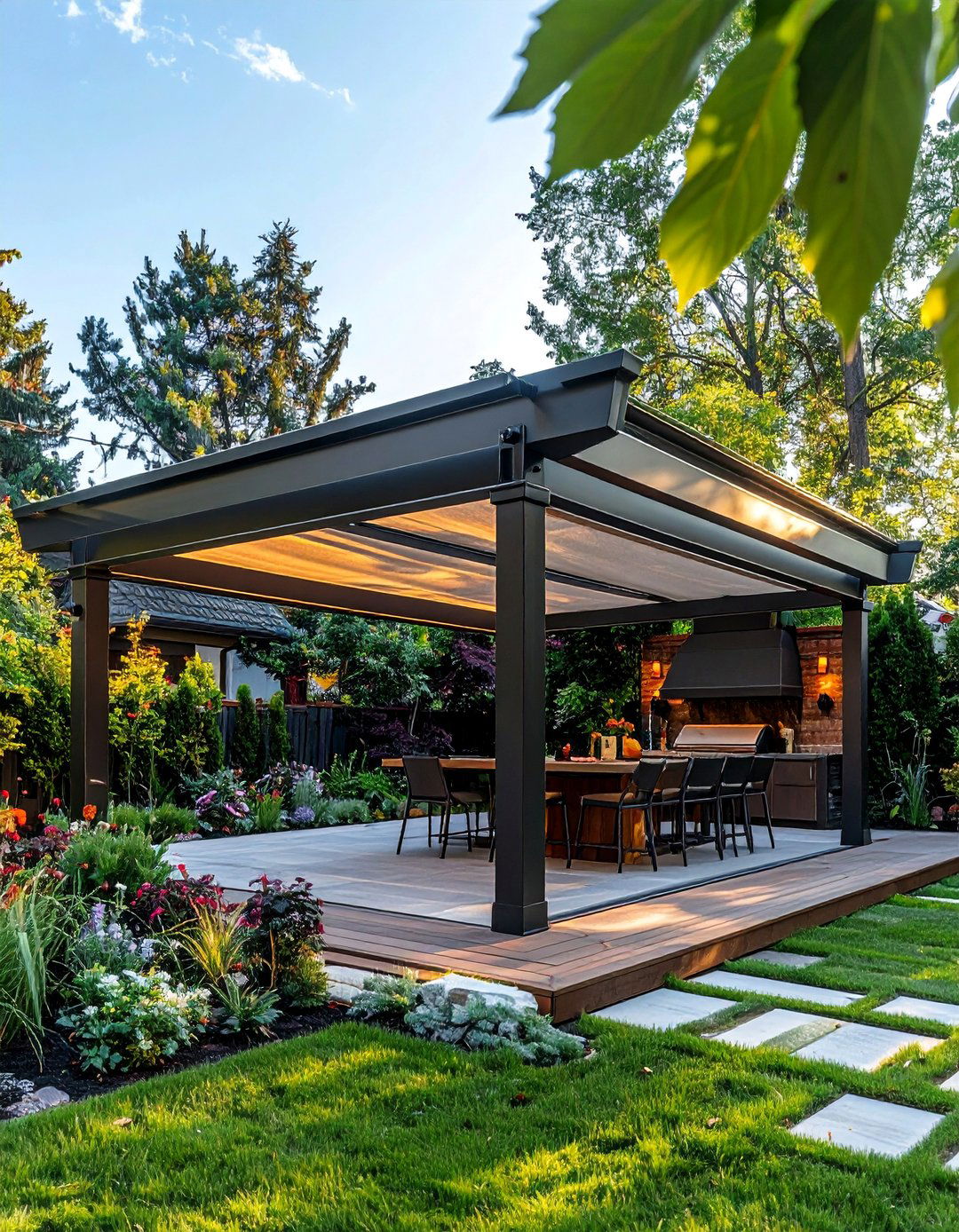 Pergola Roof Covering Systems - 20 Outdoor Kitchen Roof Ideas for Shade and Style
