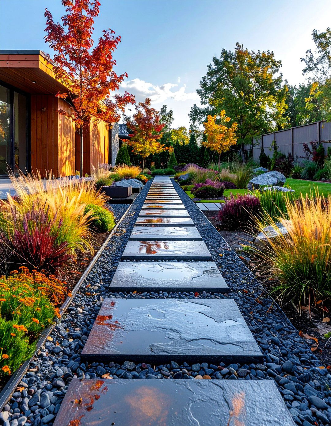 Permeable Paver Walkway for Drainage