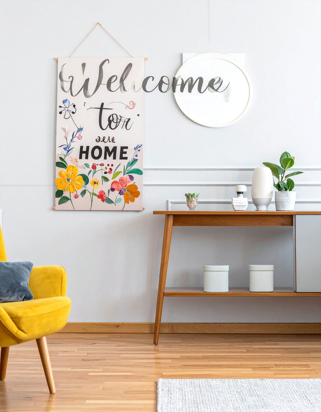 Personalized Welcome to Our Home Banner - 20 Housewarming Decoration Ideas for a Warm Welcome