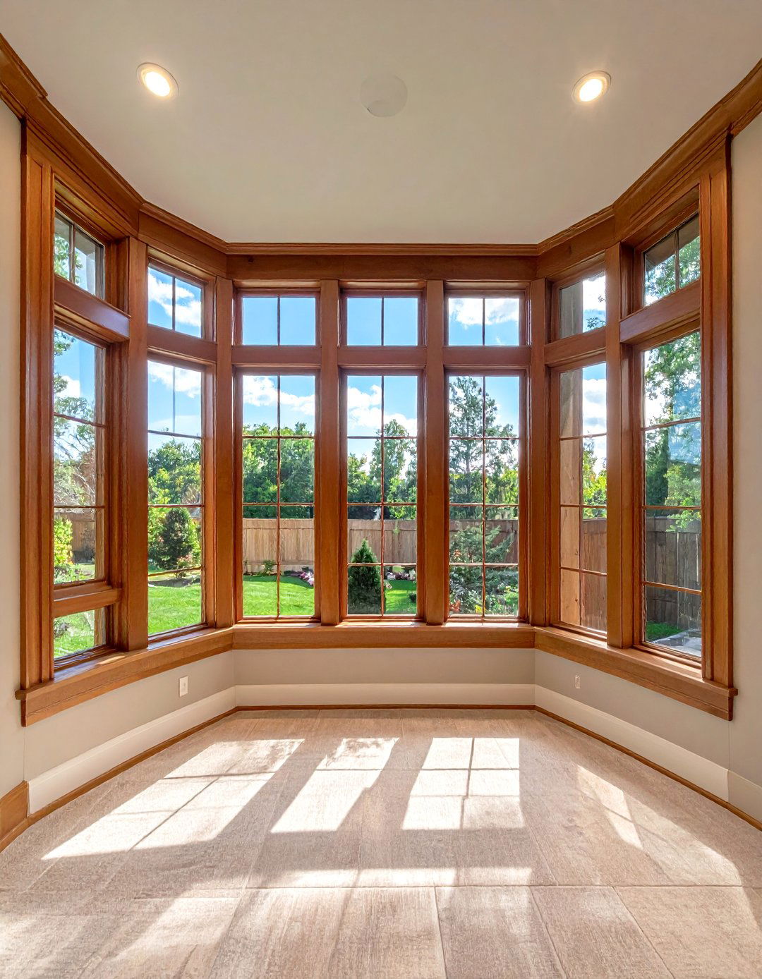Picture Windows with Architectural Trim - 30 Basement Window Ideas to Brighten Your Space