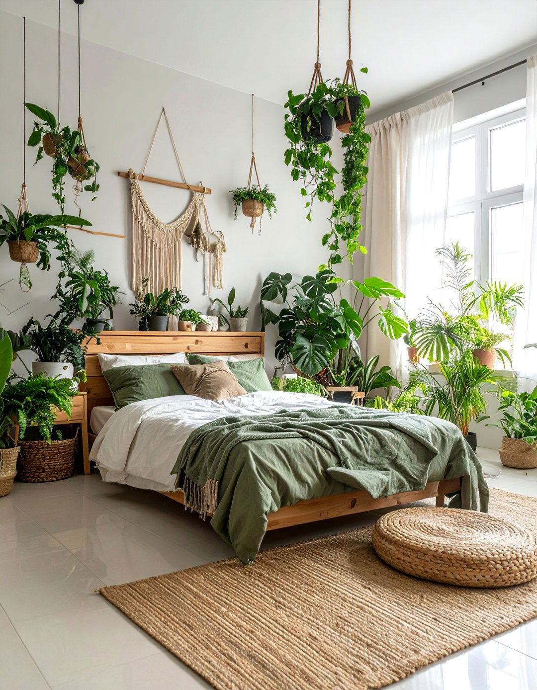 Plant Filled Bedroom Sanctuaries - 30 Boho Decor Ideas to Transform Your Home
