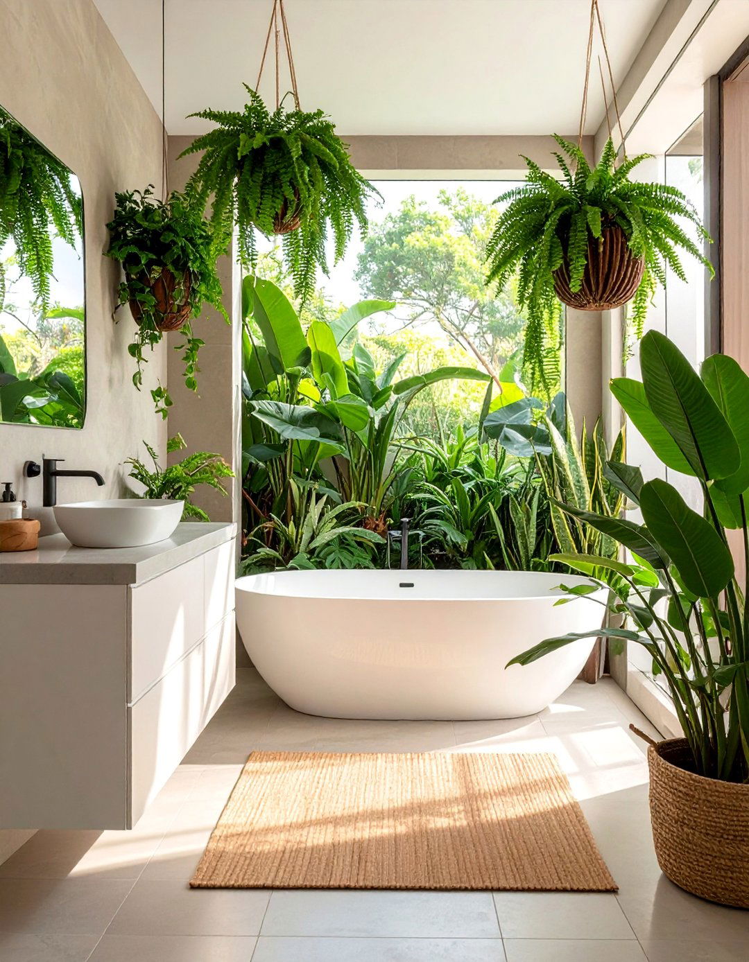 Plants and Greenery Integration - 40 Bathroom Decor Ideas to Refresh Your Space