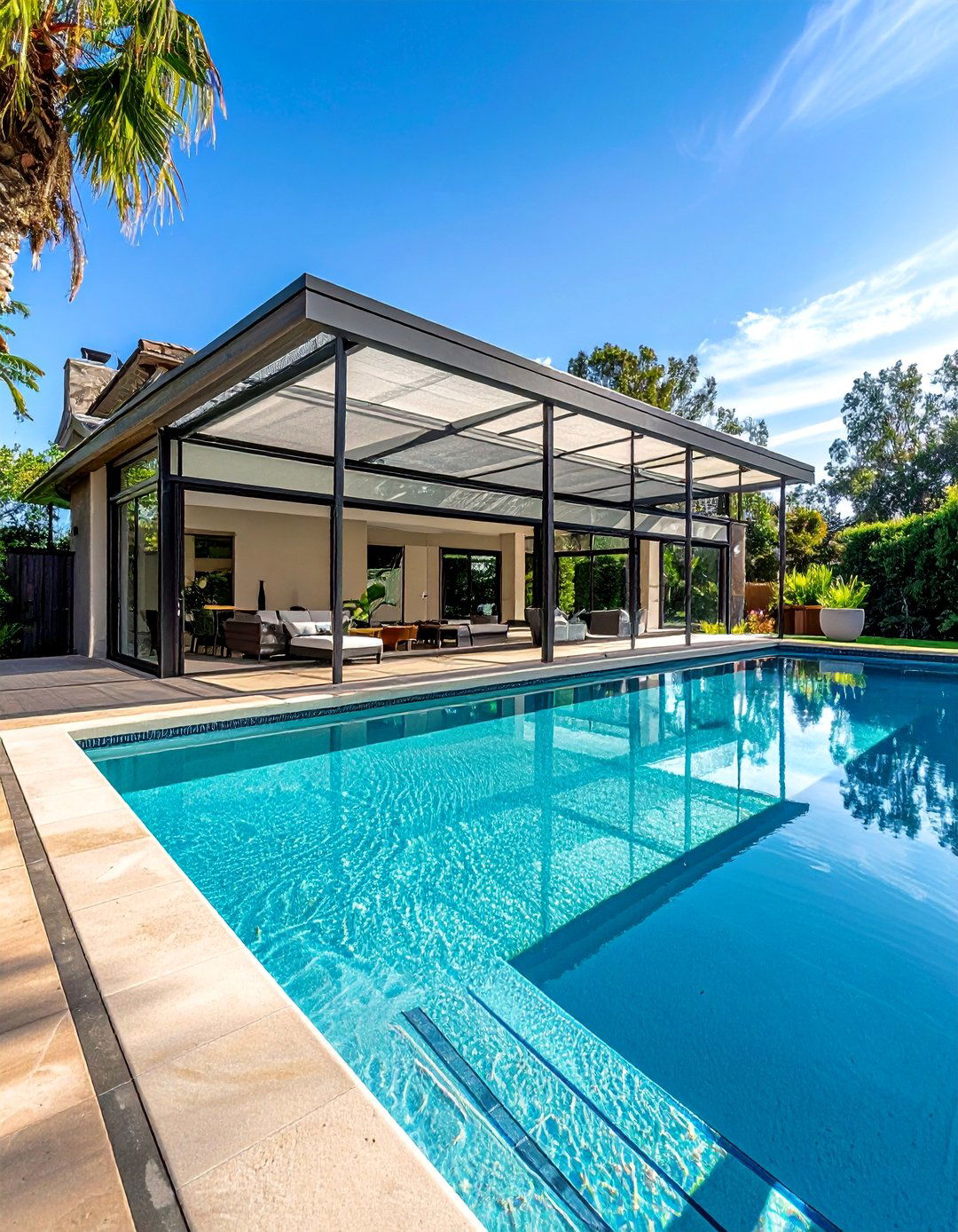 Pool Area Screen Enclosure - 25 Enclosed Patio Ideas for Outdoor Comfort