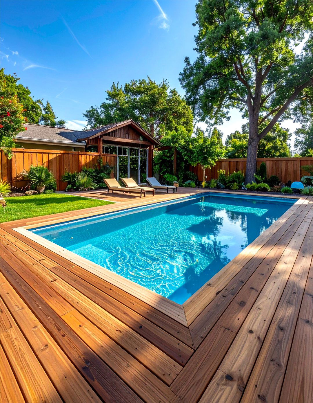 Pool Deck Extension - 30 Backyard Deck Ideas on a Budget for Outdoor Fun