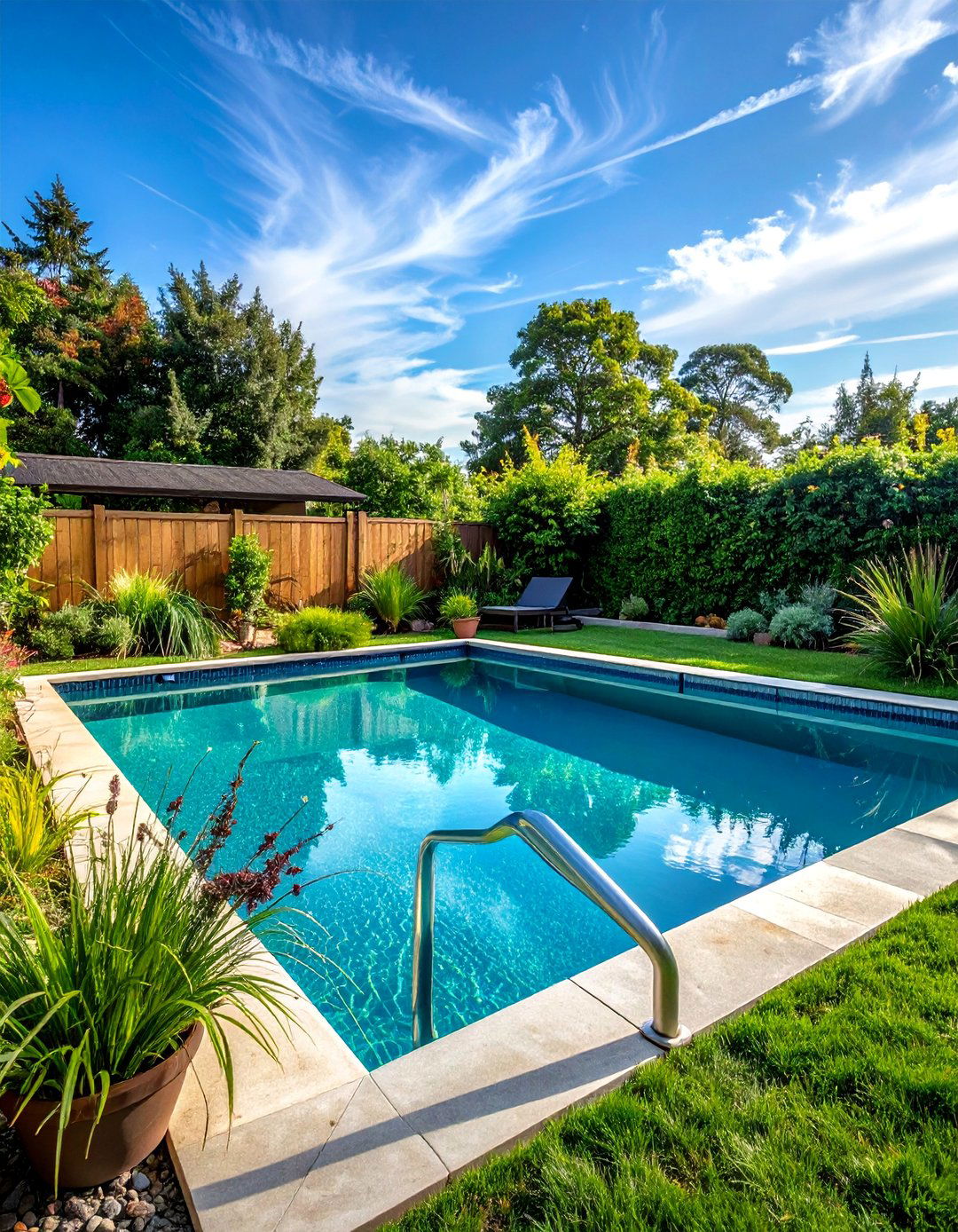 Pool with Natural Swimming Area Design - 40 Backyard Pool Ideas for a Refreshing Summer Oasis