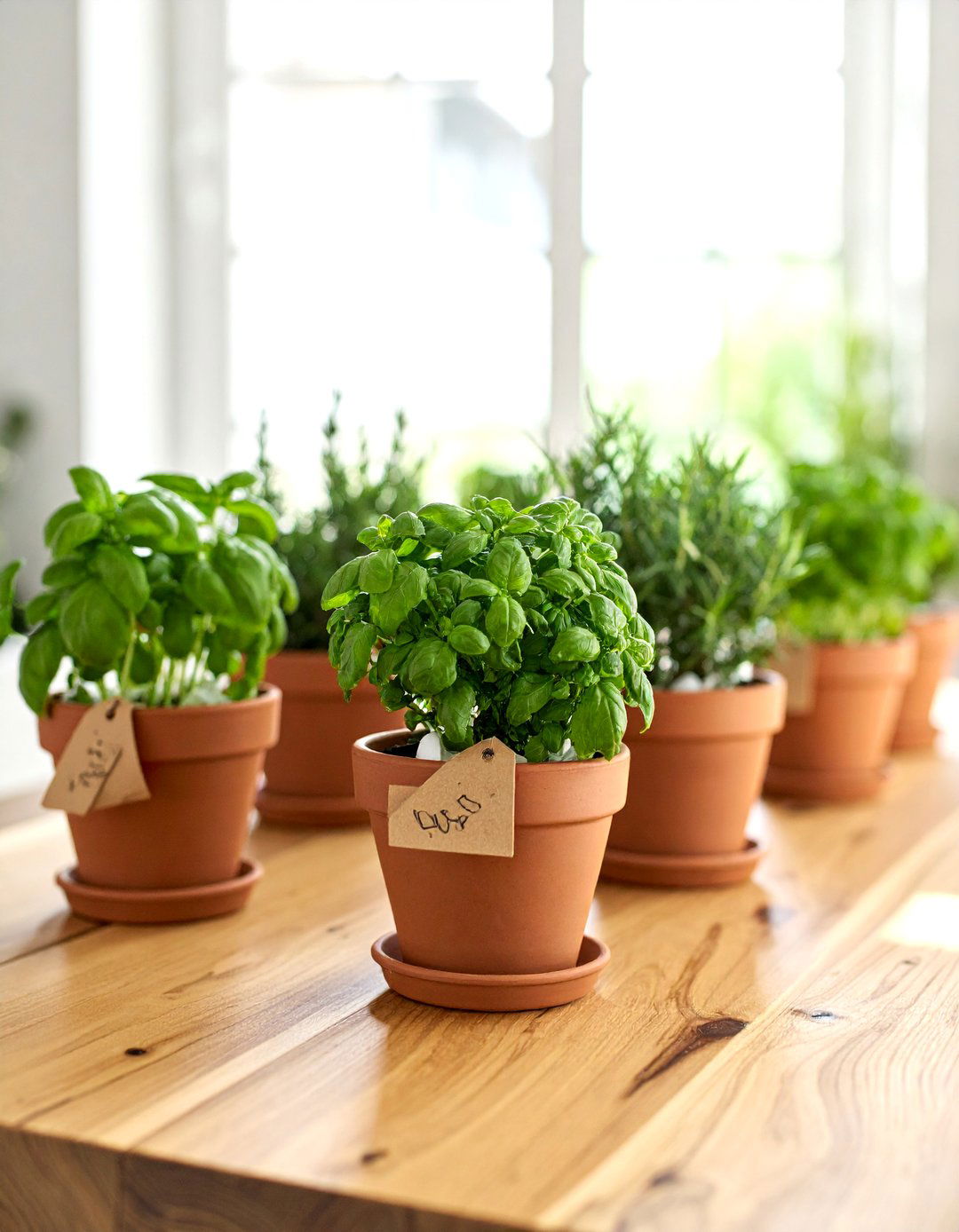 Potted Herbs as Centerpieces and Party Favors - 20 Housewarming Decoration Ideas for a Warm Welcome