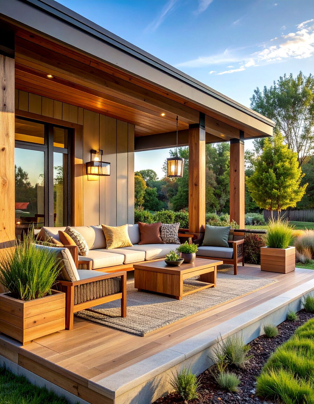 Prairie Style Harmony - 40 Covered Porch Ideas for Year-Round Enjoyment