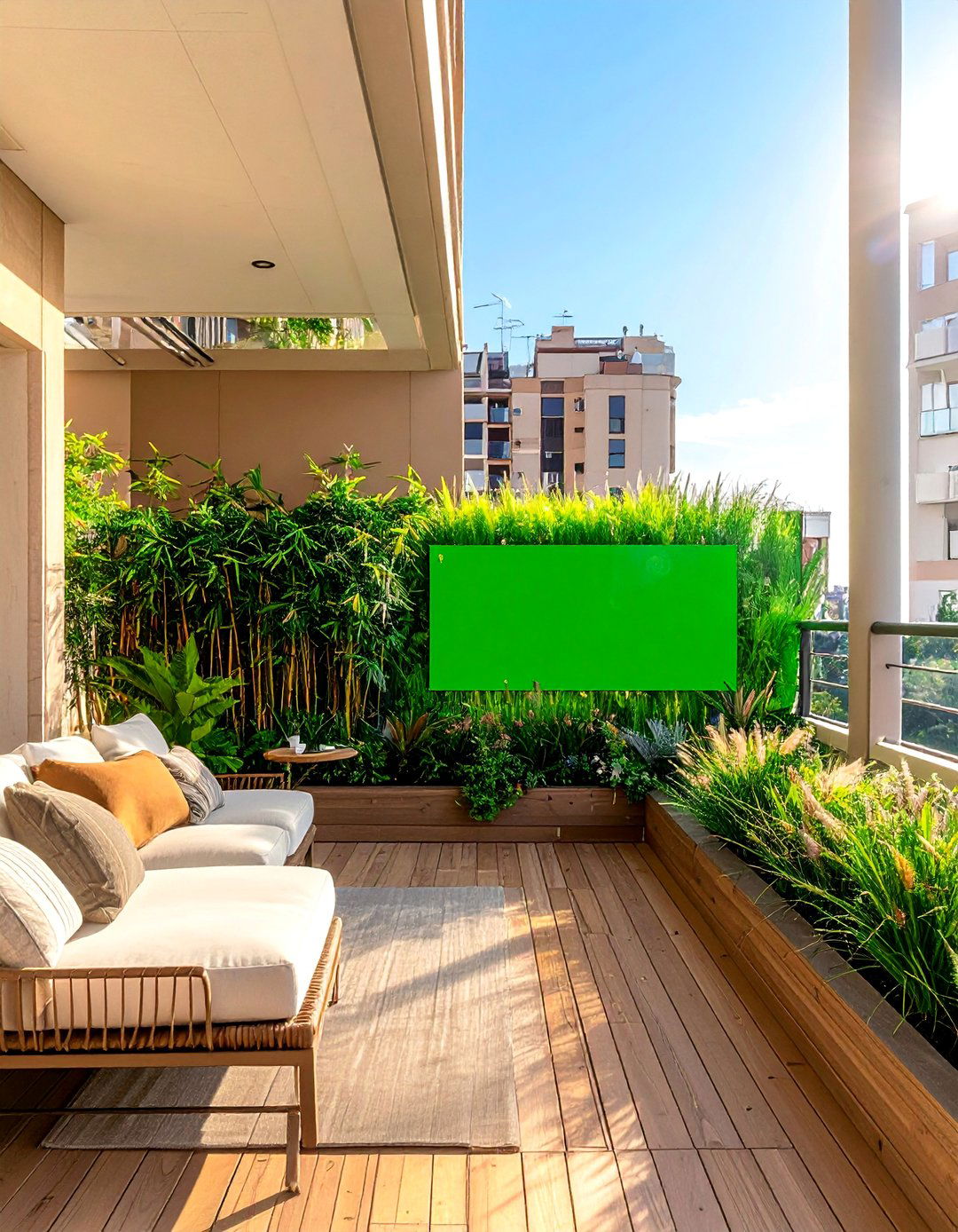 Privacy Screen Garden - 30 Small Balcony Ideas to Maximize Your Space