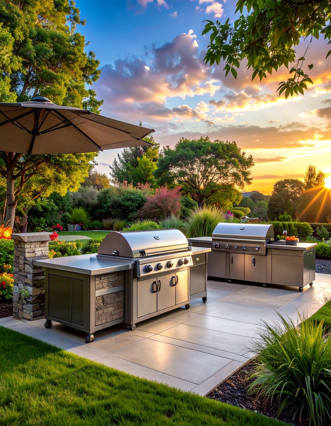 Professional Grade Outdoor Grilling - 40 Luxury Landscaping Ideas for a Stunning Yard