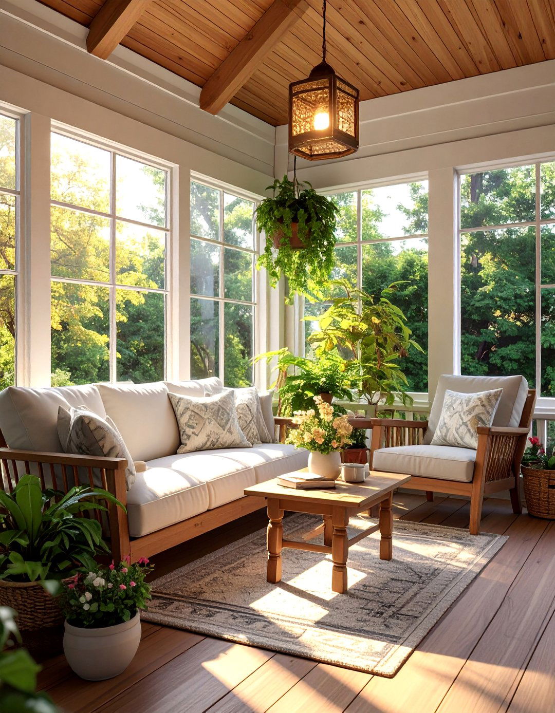 Reading Nook Sanctuary - 40 Covered Porch Ideas for Year-Round Enjoyment