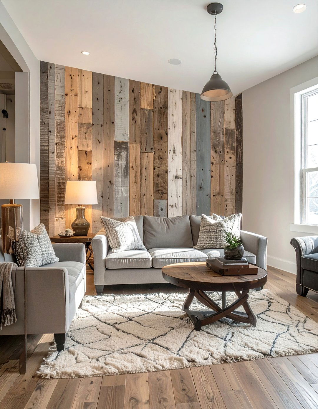 Reclaimed Barn Wood Character Panels - 40 Wall Paneling Ideas to Elevate Your Home's Interior Design