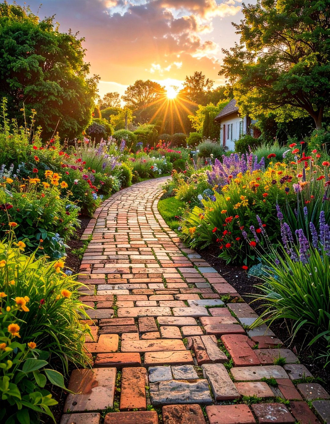 Recycled Brick Rustic Paths - 40 Backyard Walkway Ideas for a Beautiful Garden
