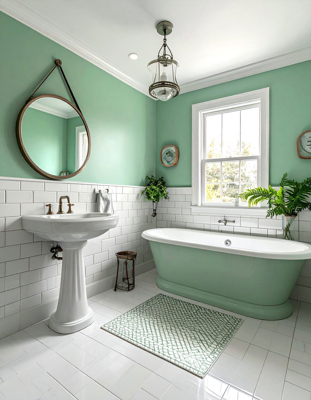 Refreshing Mint Green Bathroom - 40 Bathroom Paint Ideas for a Fresh New Look