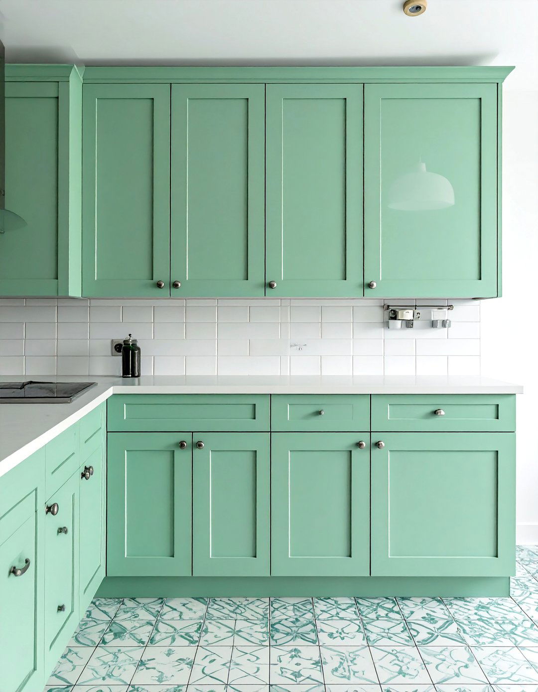 Refreshing Mint Green Painted Kitchen Cabinets - 40 Painted Kitchen Cabinet Ideas to Refresh Your Space