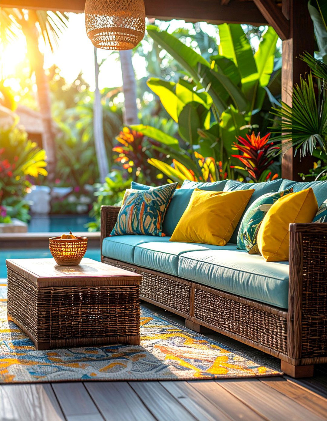 Resort Style Wicker - 25 Patio Furniture Ideas for Stylish Outdoor Living