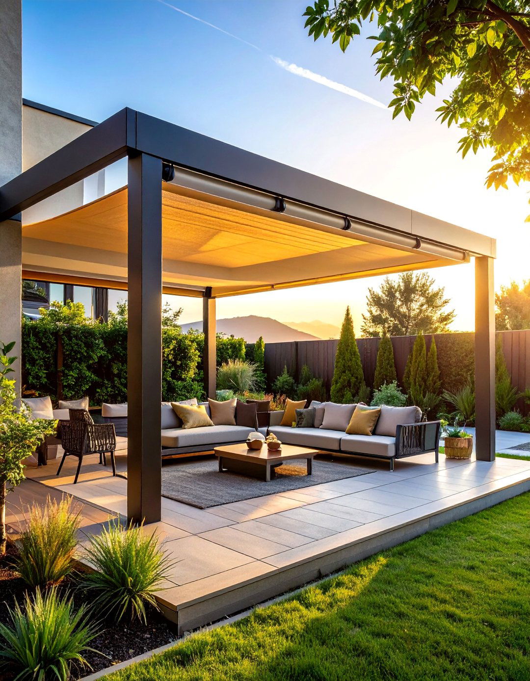 Retractable Shade Systems - 40 Hardscaping Ideas to Transform Your Outdoor Space