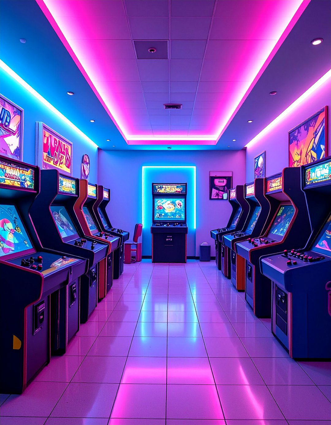 Retro Arcade Anime Gaming Den - 40 Anime Room Ideas for the Ultimate Fan Experience