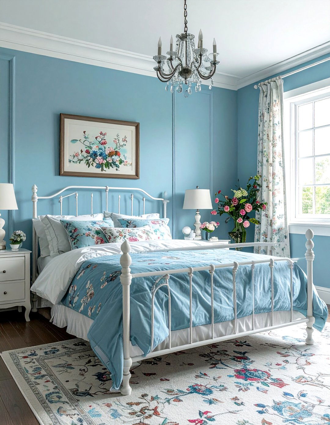 Robins Egg Blue Vintage Bedroom - 40 Blue Bedroom Ideas for a Serene and Relaxing Atmosphere