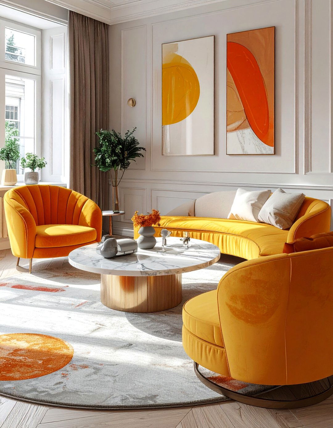 Round Coffee Tables for Small Terraced House Living Rooms - 30 Small Terraced House Living Room Ideas for Cozy Spaces