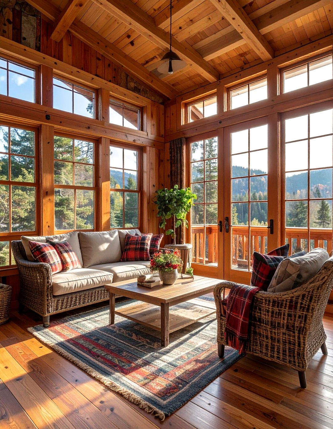 Rustic Cabin Sunroom Style - 30 Sunroom Ideas to Brighten Your Home