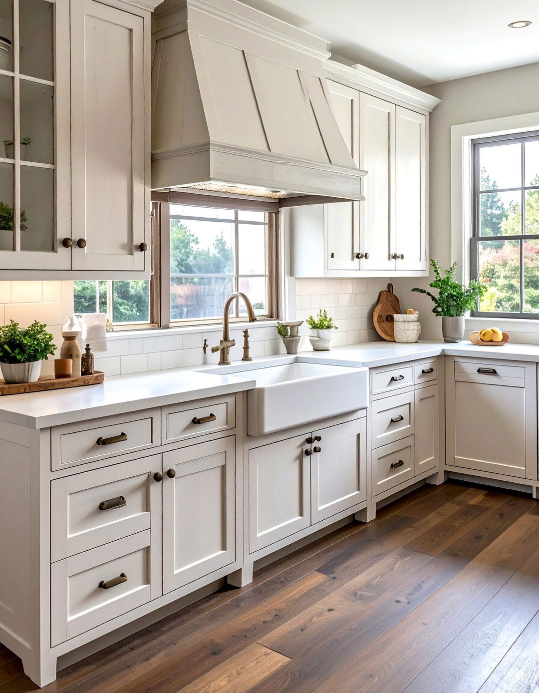 Rustic Distressed Painted Kitchen Cabinets - 40 Painted Kitchen Cabinet Ideas to Refresh Your Space