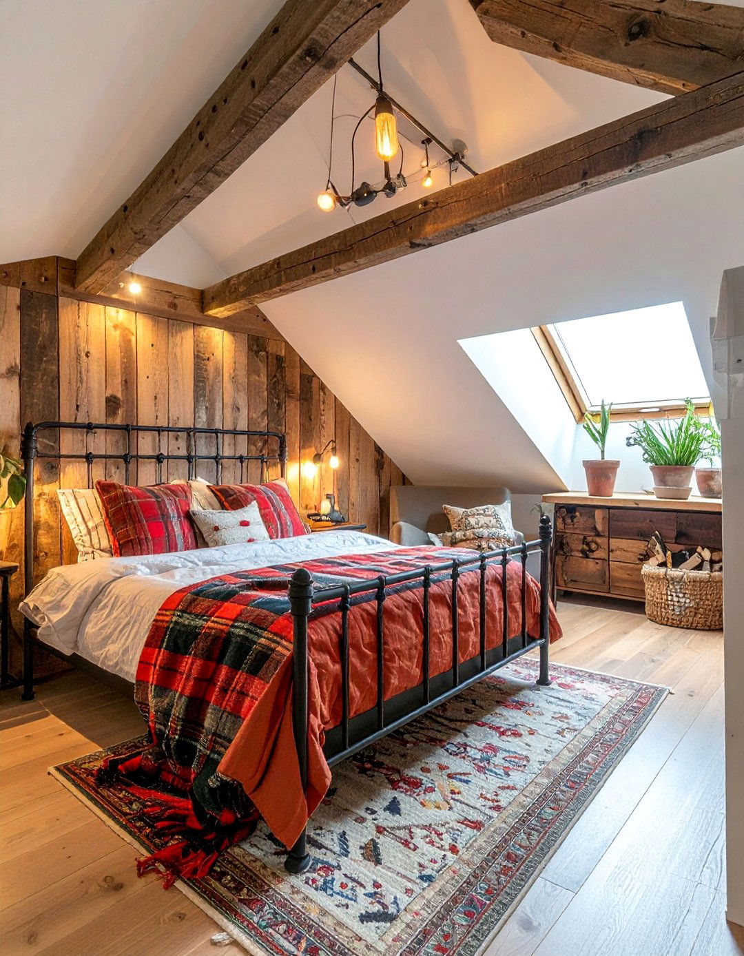 Rustic Farmhouse Attic Bedroom Design - 30 Low Ceiling Small Attic Room Ideas for Cozy Spaces