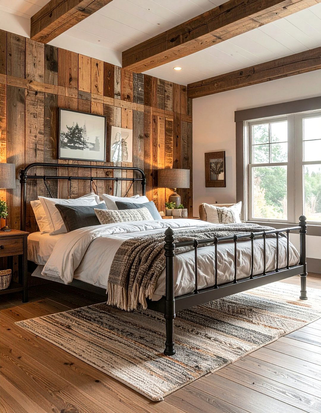 Rustic Reclaimed Wood Shiplap Bedroom - 30 Shiplap Bedroom Ideas for a Rustic and Chic Look